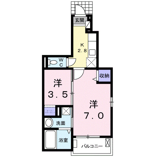 エーガーデン桜園の間取り