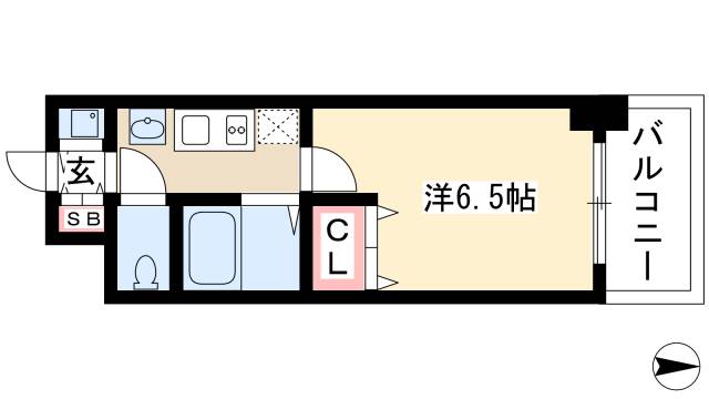 プレサンス名古屋STATIONアブソリュートの間取り