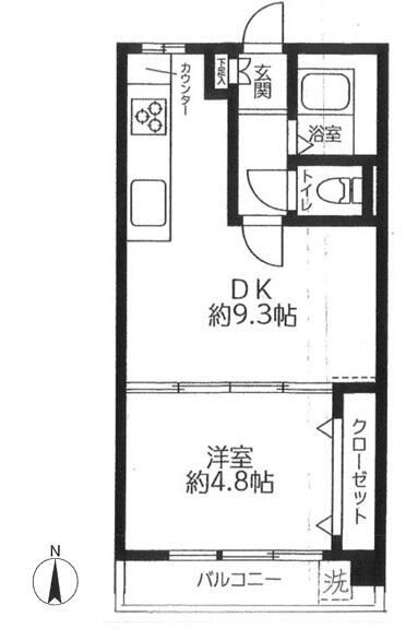 港区高輪のマンションの間取り