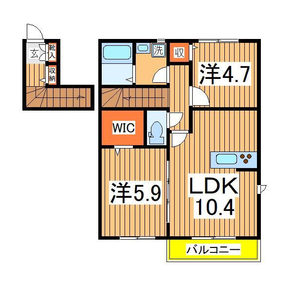 メゾン　ド　パルフェ　Ｃ棟の間取り