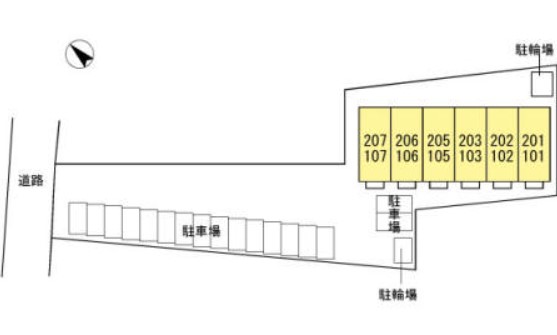 【ファミールＴｅｔｔｏの駐車場】