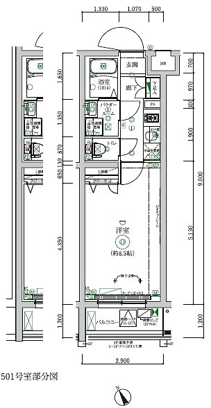 ＲＥＬＵＸＩＡ板橋三園の間取り