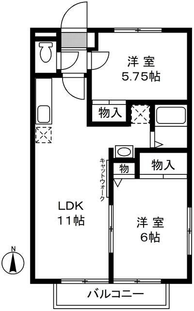 コンフォート武蔵野の間取り