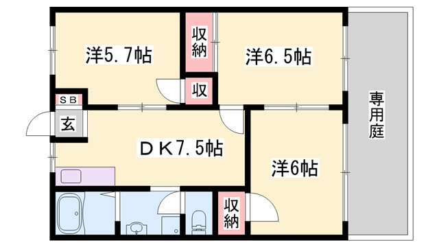 ハーモニービレッジの間取り