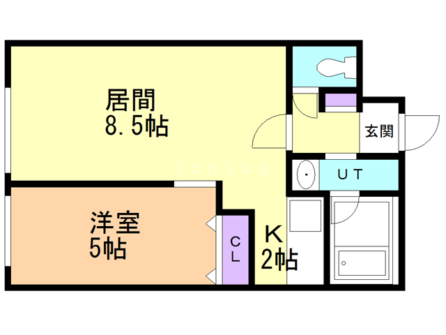 【札幌市北区北三十二条西のマンションの間取り】