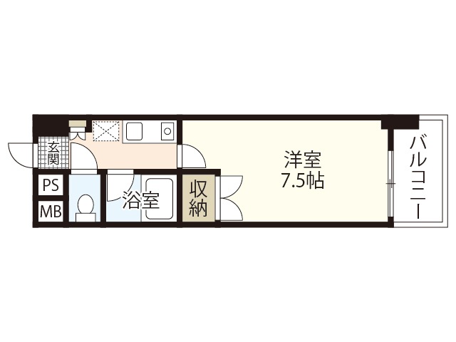 広島市西区横川町のマンションの間取り