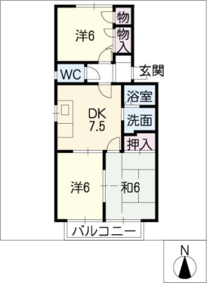 スターハイツ　Ｃ棟の間取り