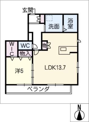 ブランシール勝川の間取り