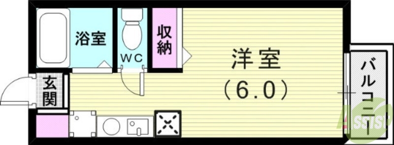 キャンパス本多聞の間取り