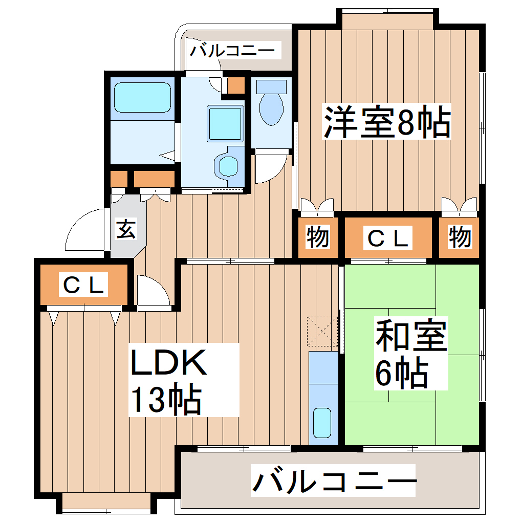 コーワ長町の間取り