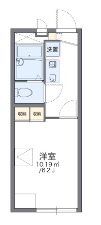 伊丹市緑ケ丘のアパートの間取り