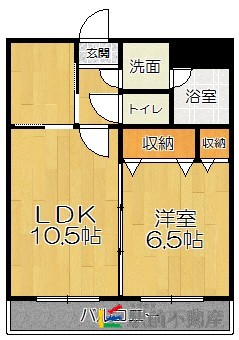 福岡市西区今宿東のマンションの間取り