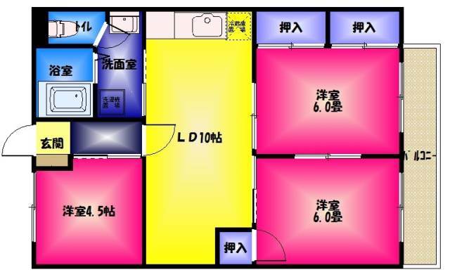 アクアハイム大宮の間取り