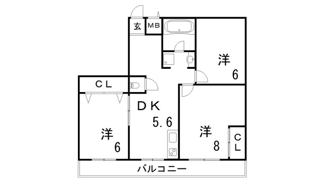 シルフィードARATAの間取り