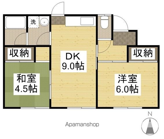 板野様借家 4の間取り写真