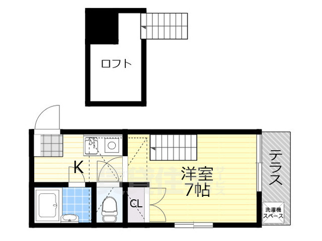 フラッツ南紀寺の間取り