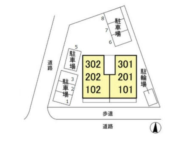 駐車場　★★配置図★★