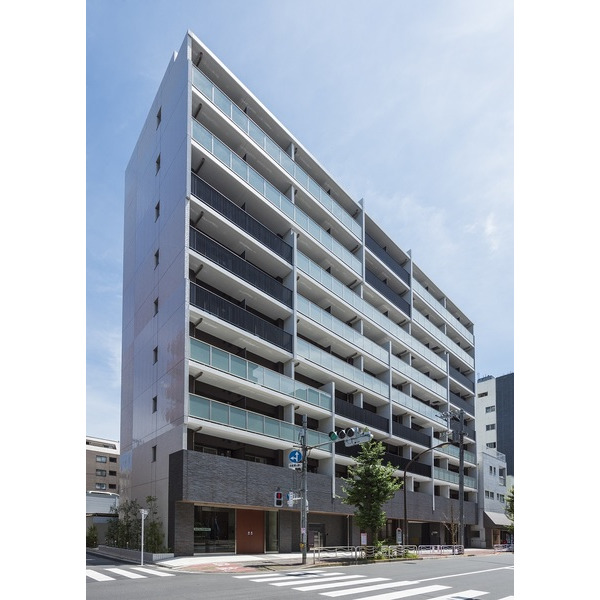 建物外観　【外観】白と黒のコントラストがお洒落