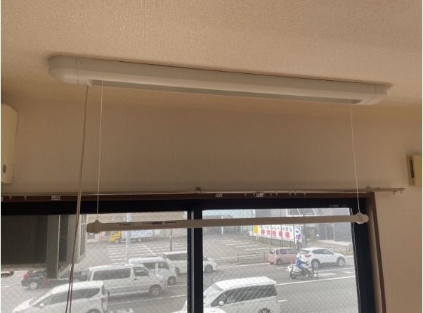 その他設備　雨の日に助かる室内物干し