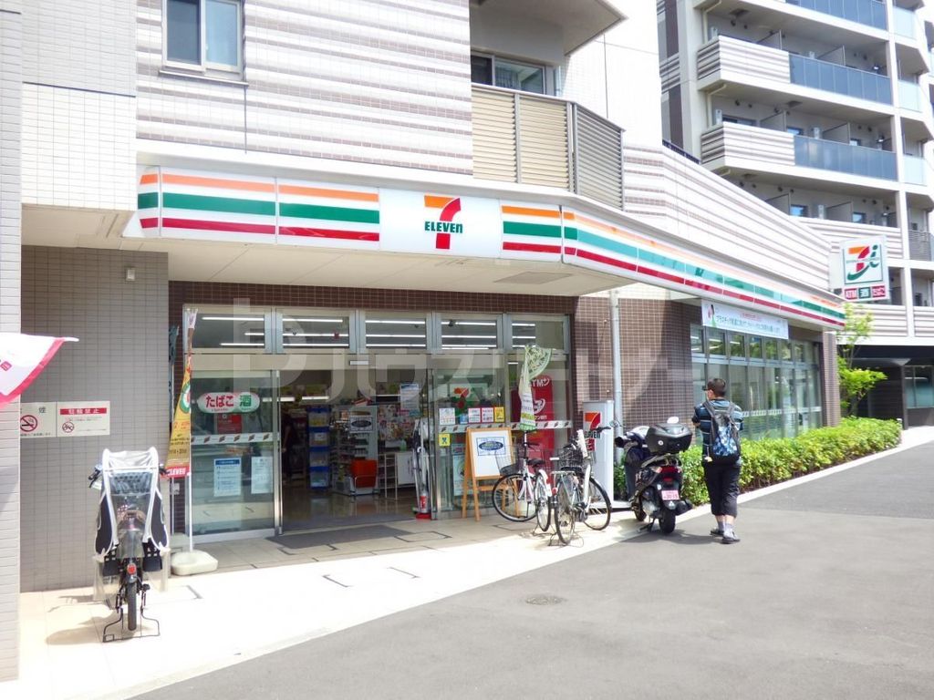 コンビニ　セブンイレブン　江東塩浜2丁目店（コンビニ）まで1m