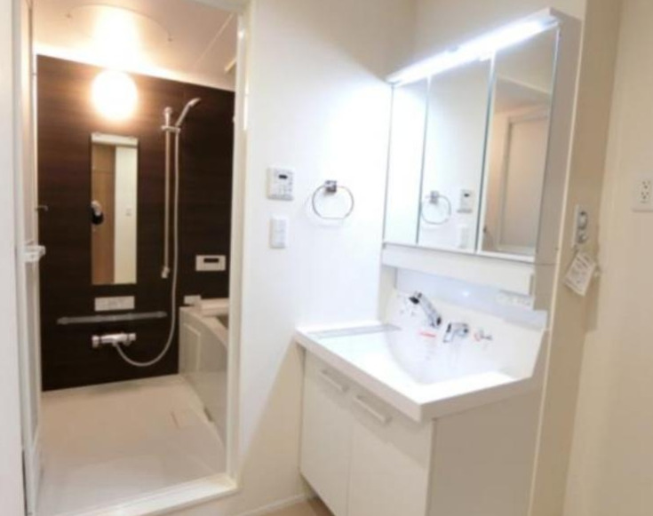 洗面設備　別部屋の写真を使用しております。