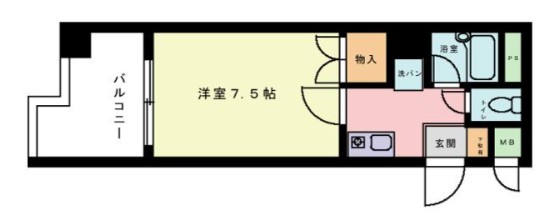 ＪＲ鹿児島本線 竹下駅 徒歩5分 11階建 築31年の間取り写真