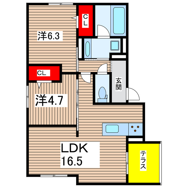 阪急京都線 南茨木駅 徒歩11分 3階建 築1年の間取り写真