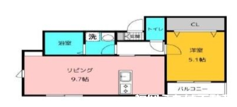 メゾンクレール筑紫通りの間取り写真
