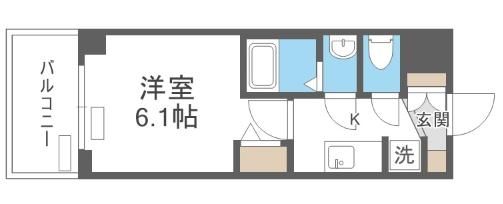 ＪＲ東海道本線 東淀川駅 徒歩7分 12階建 築4年の間取り写真