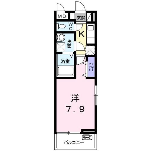 ソレイユ Aの間取り写真
