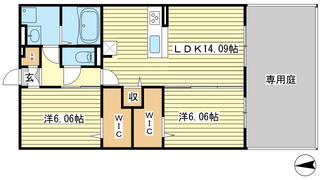 Clair Gardenの間取り写真