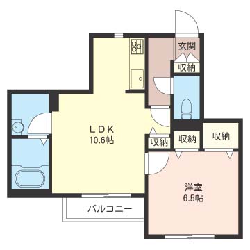 シャーメゾン　アビヨンの間取り