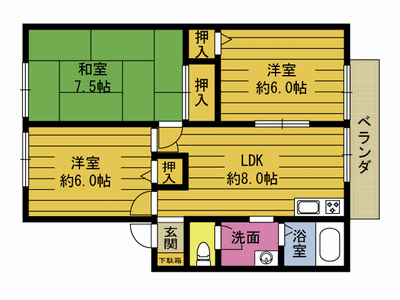 ラポールIの間取り