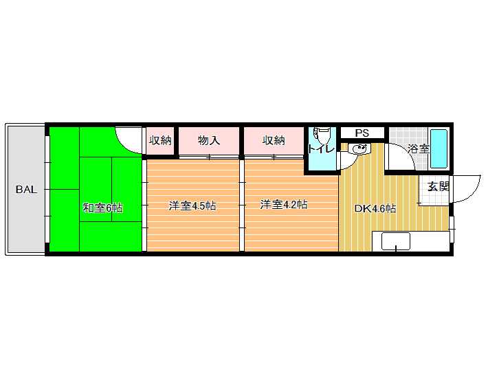 山下マンションの間取り