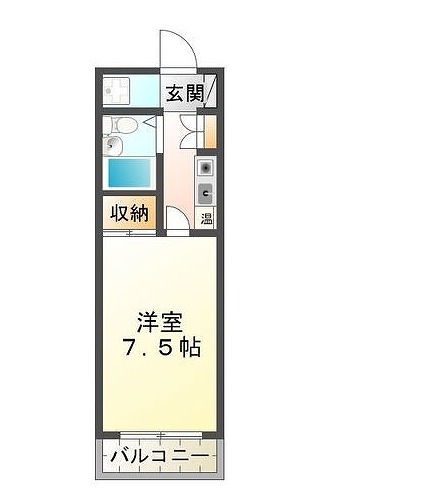 神戸市垂水区中道のマンションの間取り