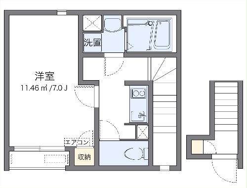 クレイノ梅津の間取り