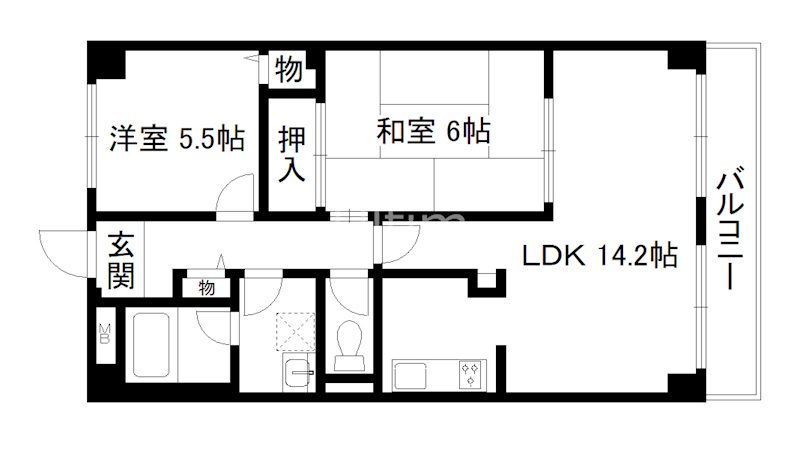 パインフィールド吉祥院の間取り