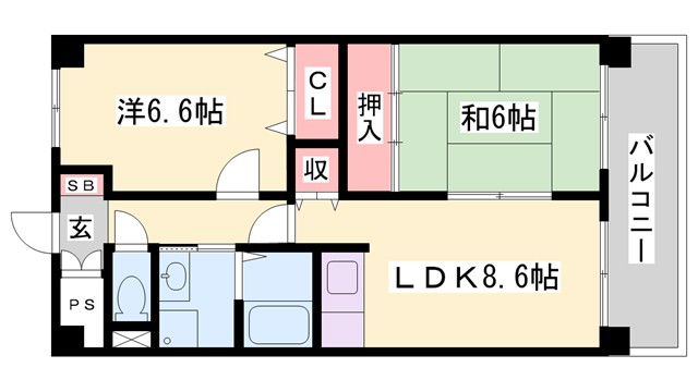 リアライズ加古川IIの間取り