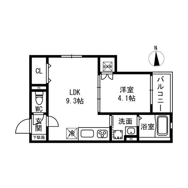 仮称)森河内西1丁目計画の間取り