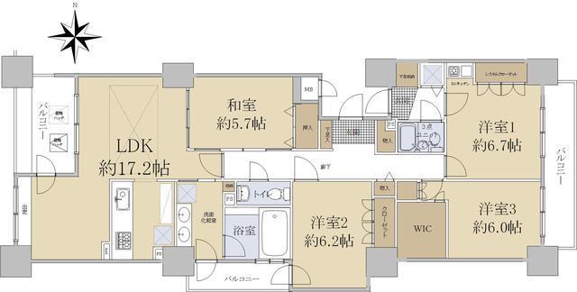 アパタワーズ札幌大通公園の間取り