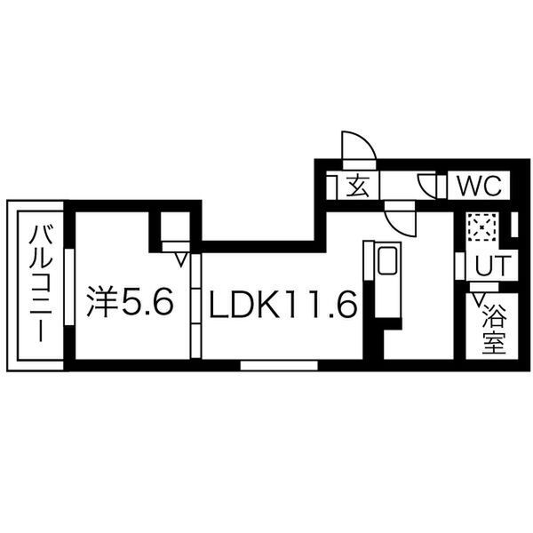 向日市上植野町のアパートの間取り