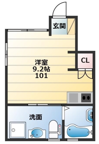 堺市堺区宿屋町東のアパートの間取り