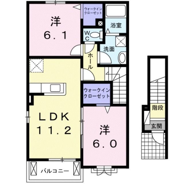 カーサ　ピネッタの間取り