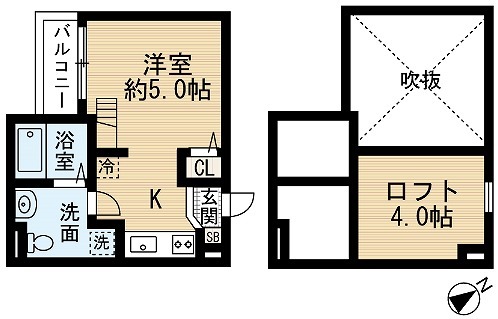 ロイヤルオーク湊の間取り