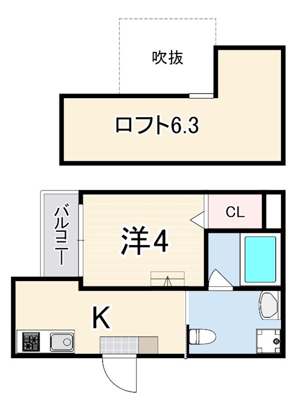 フォンテーヌ武庫川の間取り