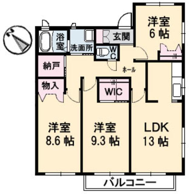 メゾンＭ－２の間取り