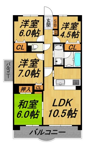 クレストヒルズ東山の間取り