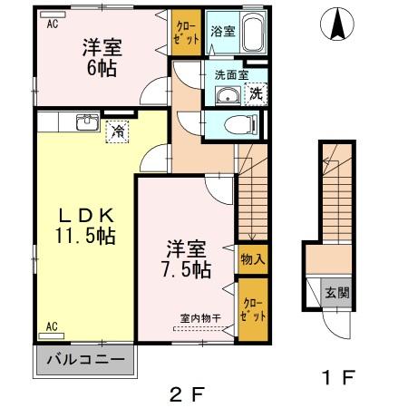 コスモスクエアBの間取り