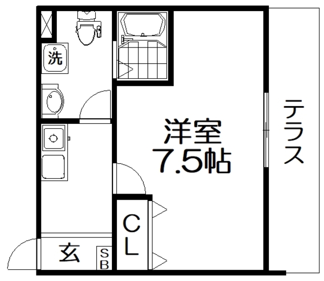 クレシア森南の間取り