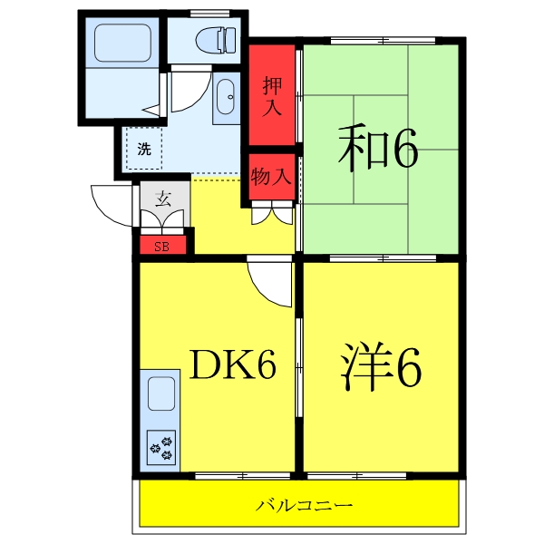 【プレステージ９８　A棟の間取り】